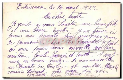 Bouquet de pensées colorées — Bonne Fête — wydawca M, nr 603 — Rewers