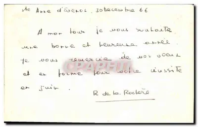 Zimowy krajobraz z mostem — Szczęśliwego Nowego Roku — R. Colle — Rewers