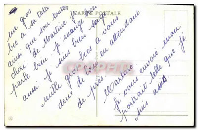 Petite fille assise — avec bouquet — Imprimerie Anonyme — Verso