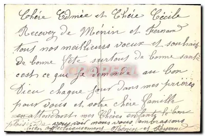 Bouquet de fleurs — roses, pensées et mimosa — Bonne Fête — Rewers