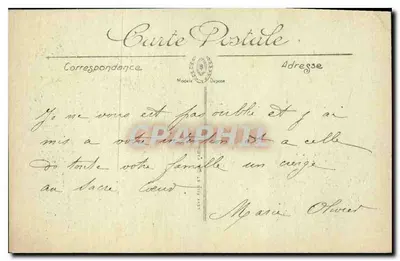 Jesu-Cristo com o Coração Sagrado — Paris-Montmartre — L.E. n° 1042 — Verso
