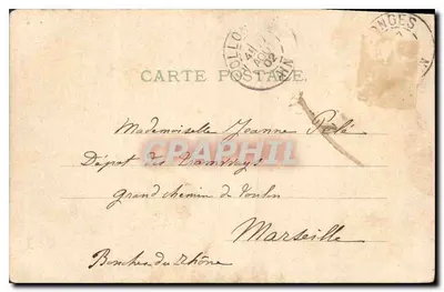Lapin en uniforme — cavalier sur chien avec panier d'œufs — éditeur NOKIUM — Verso