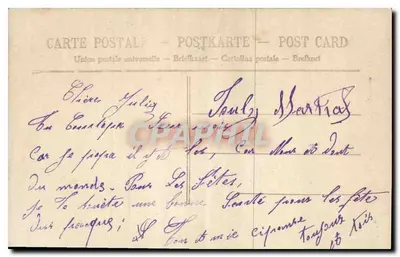 Para w strojach epoki — scena studiowa — Aéro, nr 5036 — Rewers
