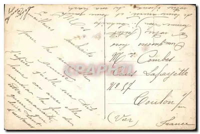 Dwa ptaki na gałęzi — zimowy krajobraz w ramce — wydawca LUTETIA, nr 211 — Rewers