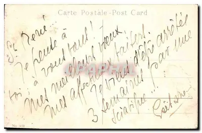 Flores de anémonas — Aniversário — H. Fournier, No. 418 — Verso