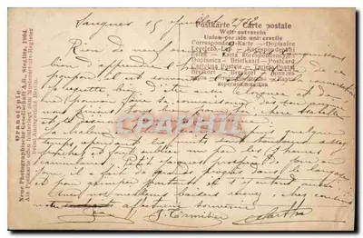 Pintinhos e ovos — cena de primavera — editor Franolotypie, Berlim, n° 666/6 — Verso