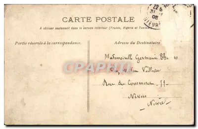 Cavaleiro sobre peixe — 1º de abril — L.J.W. Paris — Verso