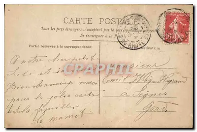 Criança em traje de marinheiro — Peixe de Abril — CIRCÉ n°4506 — Verso