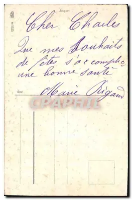 Buquê de rosas — com pássaro — editor impr. Import — Verso