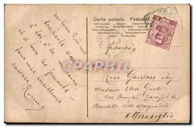 Vrouw en kind aan de rand van de zee — B. Giuliano - Raggio di Sole — Eliocromia Fumagalli e C. Milano, n° 2042 — Achterkant