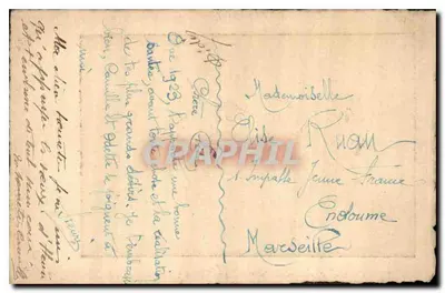 Pastorale landschap met boer en schapen — Gelukkig Nieuwjaar 1923 — Uitgever T. Gavenne, serie-nummer niet zichtbaar — Achterkant