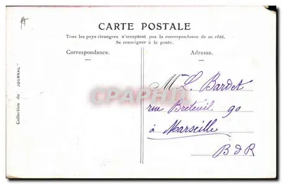 Castelo de Château-sur-Loire — vista ao entardecer — G. Fraipont, editor — Verso