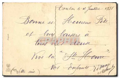 Arranjo de dahlias — editor Jauport, n° 4096 — Verso