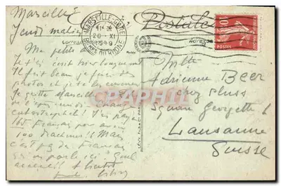 Marsylija — Plac Bourse i Pomnik Pierre Puget — LL — Rewers