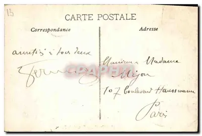 Marseille — Place de la Bourse — wydawca nieznany, nr 38 — Rewers