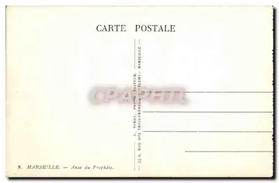 Anse du Prophète — Marsiglia — Tardy Photo-Editore — Verso