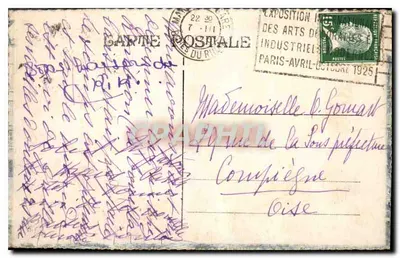 Marseille - Quai des Belges i ulica Cannébière — Compagnie Navigation Mixte, wydawca E.L. Neve — Rewers