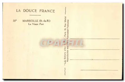 Marseille — Le Vieux Port — Les Éditions d'Art Interdite — Verso