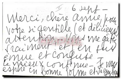 Vista della basilica di Notre-Dame de la Garoupe — editore sconosciuto, numero di serie non visibile — Verso