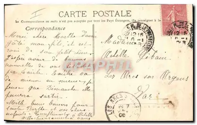 Marseille. 8.- Canal Saint-Jean et la Cathédrale — Magasin Général, Marseille — Verso