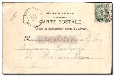 Marseille - Pałac Giełdy - Giełda i Izba Handlu - Wydawca: P. Leaour & Thibouau, nr 10 — Rewers