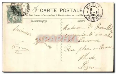 Marsiglia - La Fontaine Estrangin — editore Edition Nouveaux Galeries, n° 99 — Verso