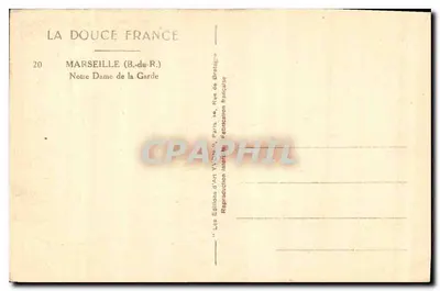 Onze Lieve Vrouw van de Wachtpost — Marseille (B.-du-R.) — Les Éditions d'Art Yvonne, Parijs — Achterkant