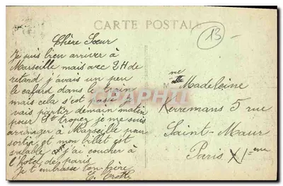 Marseille — Most Transbordeur — I.P. — Rewers