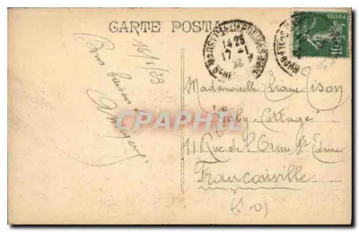 Marseille - Most Transbordeur — widok portu z łodziami — wydawca nieznany, numer serii nie widoczny — Rewers