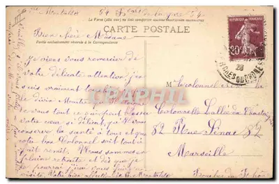 A Virgem Dourada — Monumento à Imaculada Conceição (1857), restaurado em 1922 — Edição especial de N.-D. de la Garde — Verso