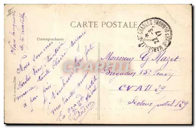 Marseille — Ogród na Wzgórzu Pierre Puget — Most Transbordeur — Rewers