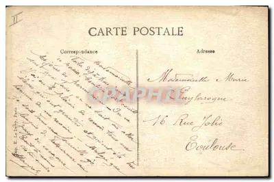 Marseille — Panoramablick auf den Hafen von La Joliette — Verlag: E. Le Duff, Paris — Rückseite