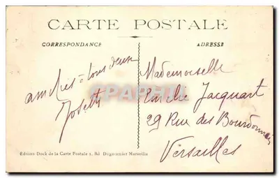 Marseille — Katedra — wydawnictwo Dock de la Carte Postale, nr 14 — Rewers