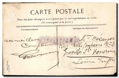 Marsiglia. Panorama scattato dall'Institut Pasteur — editore L.V. & Cie — Verso