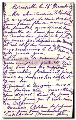 Marseille — Fontein Cantini en het Prado — Uitgever La Meill, n° 2464 — Achterkant