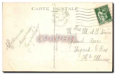 Marseille — Place Castellane i Fontaine Cantini z widokiem na N.-D. de la Garde — Wydawnictwo Mireille, n°72 — Rewers