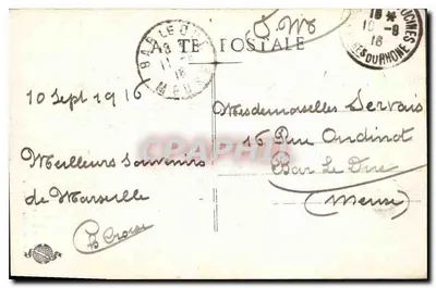 Marseille — La Fontaine Cantin — éditeur non identifié, n° de série non visible — Verso