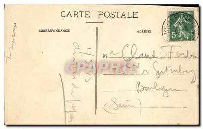 Marseille - Praça Castellane - Fontaine Cantini - E.L. — Verso