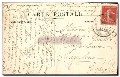 Marseille - Fontaine Cantini (Plaats Castellane) — onbekende uitgever, serie-nummer 271 — Achterkant