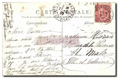 MARSEILLE — La Cannebière — Wydawnictwo C. Marlière, Marsylia — Rewers