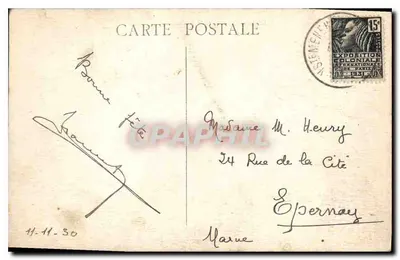 Marseille — Zamek If — widok z jachtami i latarnią morską — Rewers