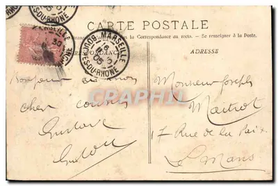 Château d'If — Marseille — Phototype E. Lagour — Back