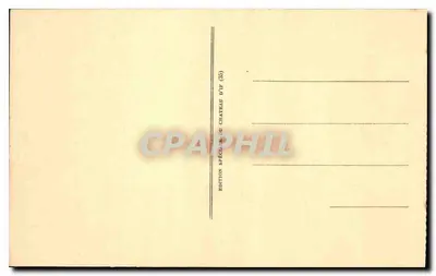 Marseille — Zamek If — Wewnętrzny dziedziniec historycznego wieżowca, studnia i wejście do klatki więziennej Abba Faria — Pieczęć A. JARRE FANIA — Rewers