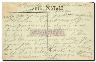 Marseille - Stare Port i Quai de Rive Neuve - BR 1508 — Rewers
