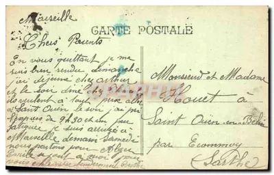 Marseille - Algemene uitzicht op N. D. van de Garde — uitgever niet geïdentificeerd — Achterkant
