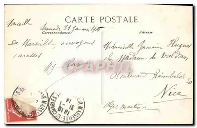 Marseille - Stare Port i N.-D. de la Garde - C.N. — Rewers