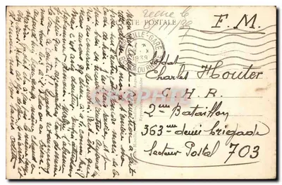Place Castellane i Fontaine Cantini — Marsylia — Mirelle, nr 71 — Rewers