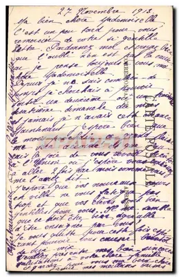 Marseille — La Jetée — Golvendruk — LL. — Achterkant