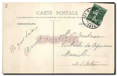 Entrada do Santuário de Nossa Senhora de Myans (Savoie) — E. Reynaud, editor, n° 1298 — Verso