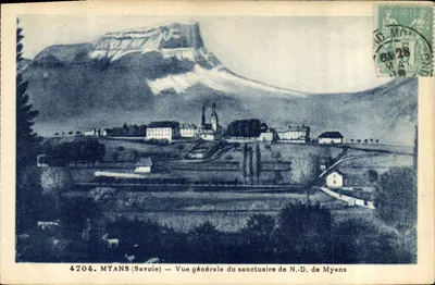 Myans (Savoie) — Vista geral do santuário de N.-D. de Myans — Grimaldi Chambery